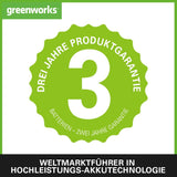 Greenworks 48V (2x24V) Selbstfahrender Akku Rasenmäher für große Flächen bis zu 480m², 46cm Schnittbreite, 55L Sack PLUS zwei 4Ah-Akkus und Doppelladegerät GD24X2LM46SPK4X