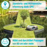 Gardena Mähroboter smart SILENO Life 1500 m² Set: Innovative LONA AI-Technologie, Steuerung per App, SensorControl, für Steigungen bis zu 35 Prozent, inkl. smart Gateway, DE-Version (19704-60)